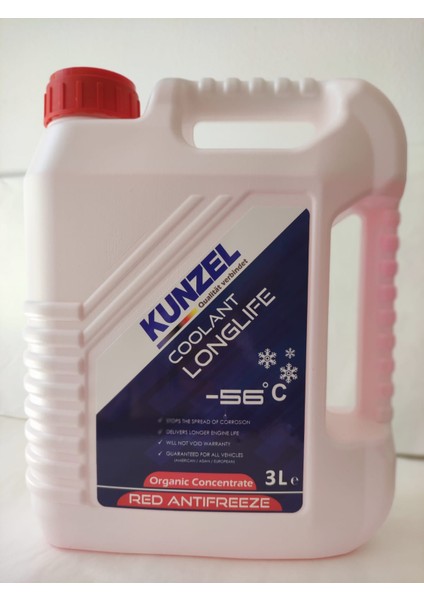 Antifriz Organik Konsantre - 56 Derece Kırmızı /red