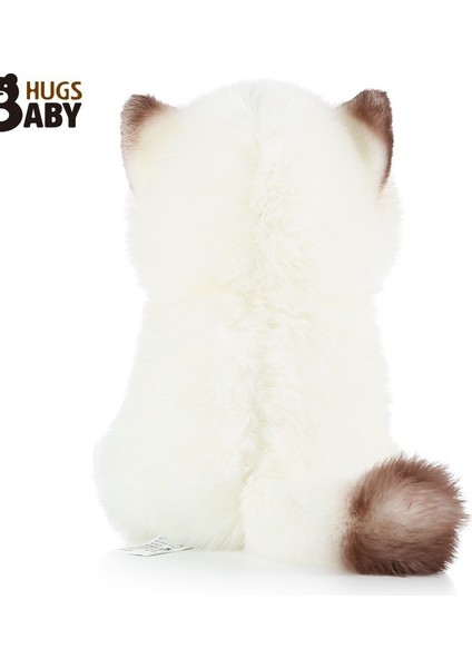 Siyam Kedisi Bebek Peluş Bebek Kedi Oyuncak Sevimli Kedi Bebek Sevimli Evcil Hayvan Ragdoll Kedi (Yurt Dışından)