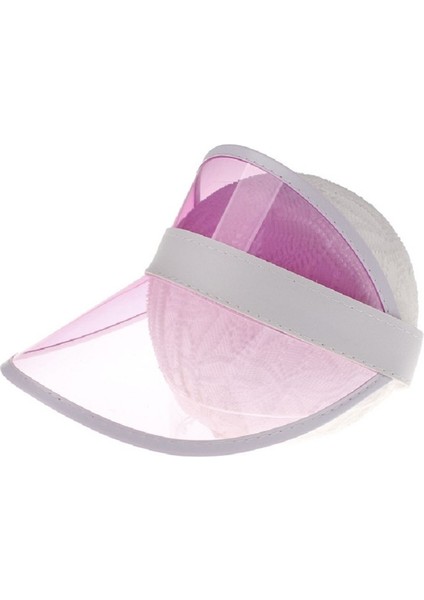 Pvc Güneş Vizörlü Şapka - Pembe (Yurt Dışından)