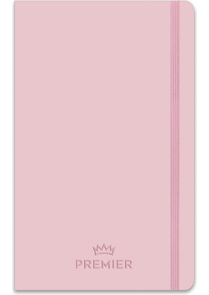 13X21 96 Yaprak Düz Ciltli Premier Defter - Pembe