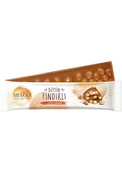 Melodika Bütün Fındıklı Sütlü Çikolata 80 gr x 12 Adet fiyatları