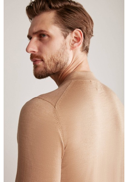 Polo Yaka Merino Yün Camel Triko modelleri