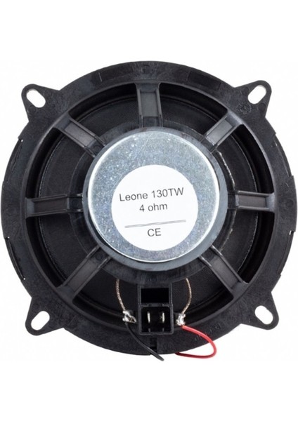 130TW 13 cm 4 Ohm 40 Watt Plastik Kasa Tweeterlı Tekli Oto Hoparlör (MAGNET:60X17MM)