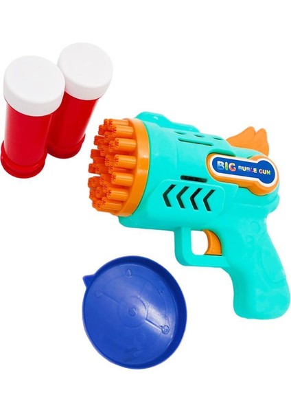 Pilli Köpük Atan Tabanca CN0138, Işıklı Pilli Köpük Baloncuk Tabancası Süper Bubble Gun