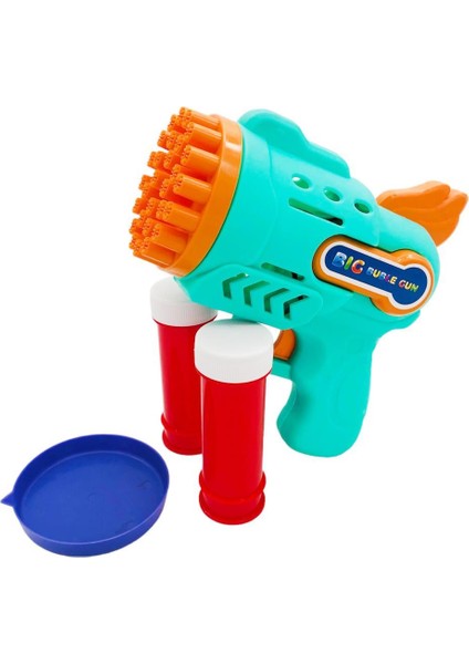 Pilli Köpük Atan Tabanca CN0138, Işıklı Pilli Köpük Baloncuk Tabancası Süper Bubble Gun