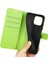 Iphone 14 Pro Telefon Kılıfı Için 6.1 Inç Litchi Doku Pu Deri Deri Stand Flip Cover Anti-Slatch Tam Koruyucu Cüzdan Telefon Vaka Yeşil (Yurt Dışından) 4