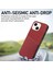 Iphone 14 Telefon Kasası Için Telefon Geri Kapağı 6.1 Inç Cowhide Deri Kaplamalı Tpu+Pc Çizik Dirençli Koruyucu Telefon Kasa-Karanlık Kırmızı (Yurt Dışından) 3