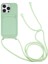Iphone 14 Pro Fone Case Için Sıvı Silikon Kapak Kart Yuvası Kayış Işığı Yeşil ile Çizgiye Karşı Çizelge Anti Şok Geçirmez Kılıf (Yurt Dışından) 1