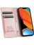 Iphone 14 Pro Telefon Kılıfı 6.1 Inç Pu Deri Cüzdan Kılıfı Manyetik Otomatik Absorlanmış Tam Koruma Cep Telefon Kabuğu Stand-Rose Gold ile (Yurt Dışından) 2