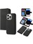 Iphone 14 Pro Telefon Kılıfı Çıkarılabilir Tpu Geri Kılıf Çapraz Doku Pu Deri Derdan Damla Koşullu Kapak Flip Stand Cüzdan Kabuk Black (Yurt Dışından) 1