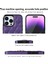 Iphone 14 Pro 14 Pro Telefon Kılıfı Tutucu Kickstand Pu Deri Kaplamalı Tpu Rhombus Izgara Deseni Baskılı Anti-Çizelge Arka Kapak Morası (Yurt Dışından) 3