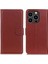 Iphone 14 Pro Telefon Kılıfı 6.1 Inç Litchi Doku Aşınma Dayanıklı Pu Deri Kapak Standı Manyetik Koruyucu Damla Geçirmez Cüzdan Case-Brown (Yurt Dışından) 1