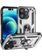 Iphone 14 Pro Telefon Kılıfı Için 6.1 Inç Yumuşak Tpu+Sert Pc Araba Montajı Metal Sac Silver ile Kickstand Kapak (Yurt Dışından) 1