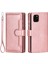 Iphone 14 Pro Telefon Kılıfı 6.1 Inç Deri Deri Flip Cüzdan Kılıfı Çoklu Kart Yuvaları Stand Manyetik Telefon Kapağı El Strap-Rose Altın (Yurt Dışından) 1