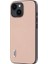 Iphone 14 Şok Geçirmez Telefon Kasası Cowhide Deri Kaplamalı Pc+Tpu Fine Litchi Doku Kapak Pembe (Yurt Dışından) 2