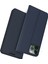 Iphone 14 Pro Fone Case Pu Deri Kart Yuvası Stand Gizli Manyetik Emilim Şok Geçirmez Koruyucu Kapak-Mavi (Yurt Dışından) 1