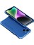 Iphone 14 Telefon Kasası Elemanı Kutusu 3 Parçalı Tasarım Sert Pc Arka Metal Çerçeve Anti-Çizik Koruyucu Kapak-Mavi/mavi (Yurt Dışından) 1
