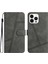 Iphone 14 Pro Telefon Kılıfı Için Telefon Kapağı Anti-Çizgi Anti-Cüzdan Deri Touch Hissed Hisset Retro Stil Pu Deri Stand Telefon Vaka-Grey (Yurt Dışından) 1