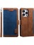 Iphone 14 Pro Telefon Kılıfı 6.1 Inç Anti-Drop Retro Telefon Flip Kapak Standı Skin-Touch Renk Ekleme Pu Deri Cüzdan Kılıfı Kullanışlı Kayış Mavisi (Yurt Dışından) 1
