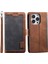 Iphone 14 Pro Telefon Kılıfı 6.1 Inç Anti-Drop Retro Telefon Flip Kapak Standı Cilt Touch Renk Ekleme Pu Deri Cüzdan Kılıfı Kullanışlı Kayış Grey (Yurt Dışından) 1