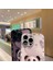 Iphone 14 Pro Metal Boya Tasarımı Panda Dekor Telefon Kılıfı Sert Cam+Tpu Telefon Kapak-Beyaz (Yurt Dışından) 2