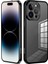 Iphone 14 Pro Telefon Kılıfı Için Güvenlik Kilidi Alüminyum Alaşım Çerçevesi+Temperli Cam Çift Taraflı Koruma Kapak Black (Yurt Dışından) 1