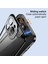 Iphone 14 Pro Telefon Kılıfı Için Güvenlik Kilidi Alüminyum Alaşım Çerçevesi+Temperli Cam Çift Taraflı Koruma Kapak Black (Yurt Dışından) 2