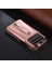 Iphone 14 Pro Telefon Kılıfı Için 6.1 Inç Tehlike Karşıtı Telefon Kabuk Yuvası Kickstand El Kavrama Kayışı Tasarımı Hassas Kesim Pu Deri+Tpu Kasa Rose Gold (Yurt Dışından) 3