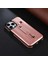 Iphone 14 Pro Telefon Kılıfı Için 6.1 Inç Tehlike Karşıtı Telefon Kabuk Yuvası Kickstand El Kavrama Kayışı Tasarımı Hassas Kesim Pu Deri+Tpu Kasa Rose Gold (Yurt Dışından) 4