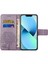 Iphone 14 Pro Telefon Kılıfı Için 6.1 Inç Anti-Güz Pu Deri Kabuk Baskılı Baykuş Ağacı Desen Cüzdan Stand Özellik Kabuğu Bilek Kayış-Mor ile (Yurt Dışından) 3
