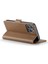 Iphone 14 Pro Pu Deri Rfıd Engelleyen Telefon Kılıfı Stand Cüzdan Flip Cover-Brown (Yurt Dışından) 4