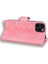 Iphone 14 Pro Telefon Kılıfı Için 6.1 Inç Çiçek Telefon Flip Kapak Cüzdan Tasarım Buzağı Doku Deri Kapak Stand-Pink ile (Yurt Dışından) 2