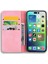 Iphone 14 Pro Telefon Kılıfı Için 6.1 Inç Çiçek Telefon Flip Kapak Cüzdan Tasarım Buzağı Doku Deri Kapak Stand-Pink ile (Yurt Dışından) 3