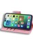 Iphone 14 Pro Telefon Kılıfı Için 6.1 Inç Çiçek Telefon Flip Kapak Cüzdan Tasarım Buzağı Doku Deri Kapak Stand-Pink ile (Yurt Dışından) 4