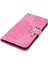 Iphone 14 Pro Telefon Kılıfı 6.1 Inç Pu Deri Baykuş Çiçek Baskılı Cüzdan Stand Kılıfı Manyetik Toka Rhinestone Dekor Telefon Kapak-Rose (Yurt Dışından) 4