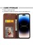 Iphone 14 Pro Flo Telefon Kasası Buzağı Doku Cüzdanı Baskılı Rhombus Desen Telefon Standı Pu Deri Kılıf Strap-Brown ile Manyetik Kapak (Yurt Dışından) 3