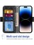 Iphone 14 Pro 14 Için Telefon Kılıfı Pu Deri Pu Deri Su Müdürü Bölge Doku Dönen Kart Yuvaları Tutucu Stand Cüzdan Kapak Black (Yurt Dışından) 2