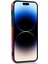 Iphone 14 Pro Telefon Vaka Cep Telefonu Kapağı 6.1 Inç Pu Deri+Tpu Nakit Para Kart Tutucu Kickstand Omuz Askılı Kırmızısı (Yurt Dışından) 4