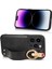 Iphone 14 Pro Wristband Kickstand Deri Kaplama Telefon Kapağı Pc+Tpu Boyun Kayış-Black ile Geri Kılıf (Yurt Dışından) 3