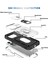 Iphone 14 Pro Telefon Kılıfı Için 6.1 Inç Aşınmaya Dayanıklı Pc+Tpu Sürgülü Kamera Lens Kickstand/kart Yuvası-Beyaz/siyah ile Şok Önleme Kılıfı (Yurt Dışından) 3