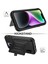 Iphone 14 Ayna Fonksiyon Kartı Tutucu Pc+Tpu Kalınlaştırılmış Hibrit Kapak Black Için Kickstand Telefon Kılıfı (Yurt Dışından) 4