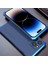 Iphone 14 Pro Telefon Kılıf Eleman Kutusu Metal Çerçeve 3 Parçalı Tasarım Anti-Damla Sert Pc Arka Kapak Koruyucu-Mavi/mavi (Yurt Dışından) 1