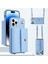 Iphone 14 Pro 14 Pro Telefon Kılıfı Manyetik Düğme Kart Torbası Telefon Kapağı Pu Deri+Tpu Kılıf Crossbody Strap-Light Mavi (Yurt Dışından) 1