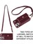 Iphone 14 Pro 14 Pro Telefon Kılıfı Manyetik Düğme Kart Torbası Telefon Kapağı Pu Deri+Tpu Kılıf Crossbody Strap-Light Mavi (Yurt Dışından) 3