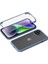 Iphone 14 Çift Taraflı Temperli Cam+Tpu Telefon Kılıfı Tam Koruma Anti-Drop Kapak Mavisi (Yurt Dışından) 1
