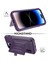 Iphone 14 Pro Kickstand Pc+Tpu Kasası Kasası Fonksiyon Kartı Tutucu Kılave Telefonu Kapak Işık Mor Mor (Yurt Dışından) 4