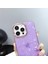 Iphone 14 Pro Shell Desen Imd Case Tpu+Pc Telefon Kapağı Inci El Zinciri Işık Mavi (Yurt Dışından) 3