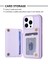 Iphone 14 Pro Pu Deri Kaplamalı Tpu Kickstand Kapak-Mor Için Kart Sahibi Telefon Kasası (Yurt Dışından) 4