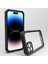 Iphone 14 Pro Phone Case Şok Geçirmez Kasa Anti-Fall Koruyucu Telefon Kapağı Hibrit Kılıf Desteği Kablosuz Şarj-Black (Yurt Dışından) 2