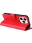 Iphone 14 Pro Fone Case Için 6.1 Inç Katlanabilir Stand Kapağı Folio Flip Pu Deri Deri Cüzdan Hücresi Lanyard-Red ile (Yurt Dışından) 4